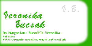 veronika bucsak business card